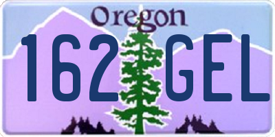 OR license plate 162GEL