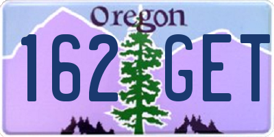 OR license plate 162GET