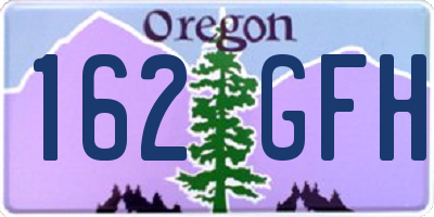 OR license plate 162GFH