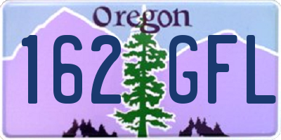 OR license plate 162GFL