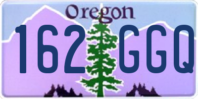 OR license plate 162GGQ
