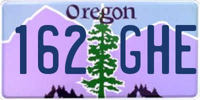 OR license plate 162GHE