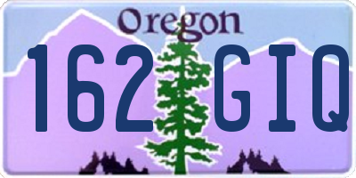 OR license plate 162GIQ