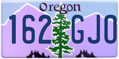 OR license plate 162GJO