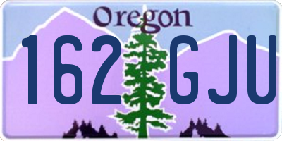 OR license plate 162GJU