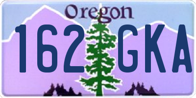 OR license plate 162GKA