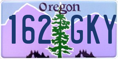 OR license plate 162GKY
