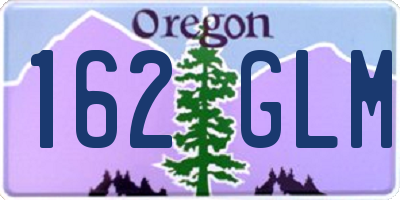OR license plate 162GLM