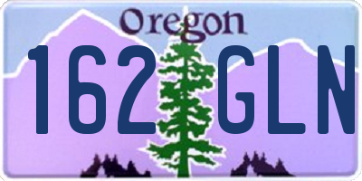 OR license plate 162GLN