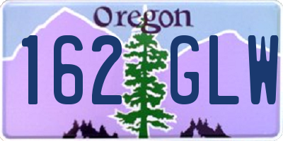 OR license plate 162GLW