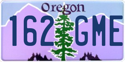 OR license plate 162GME