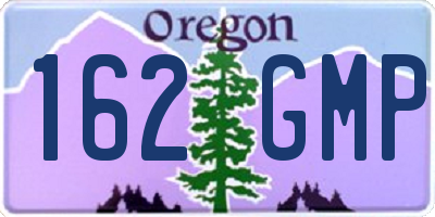 OR license plate 162GMP