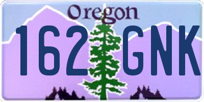 OR license plate 162GNK
