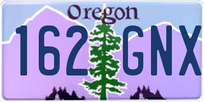 OR license plate 162GNX