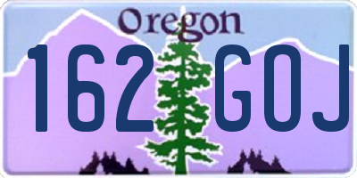 OR license plate 162GOJ