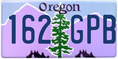 OR license plate 162GPB