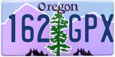 OR license plate 162GPX