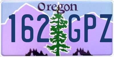 OR license plate 162GPZ