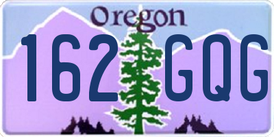 OR license plate 162GQG