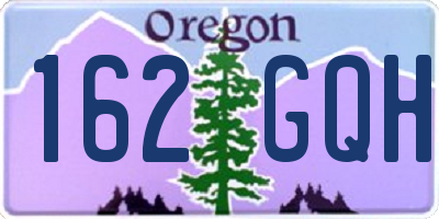 OR license plate 162GQH