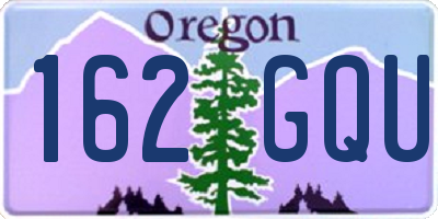 OR license plate 162GQU