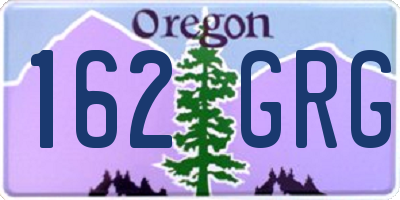 OR license plate 162GRG