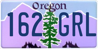 OR license plate 162GRL
