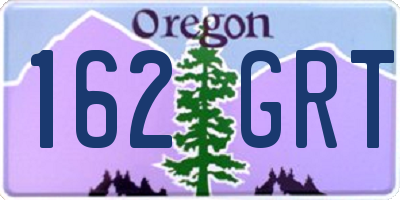 OR license plate 162GRT