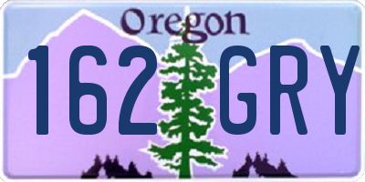 OR license plate 162GRY