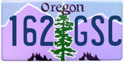 OR license plate 162GSC