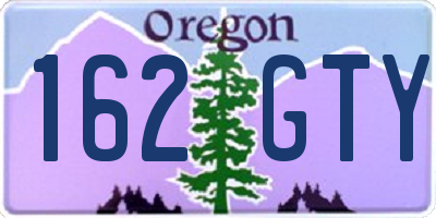 OR license plate 162GTY