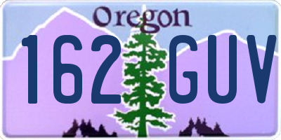 OR license plate 162GUV