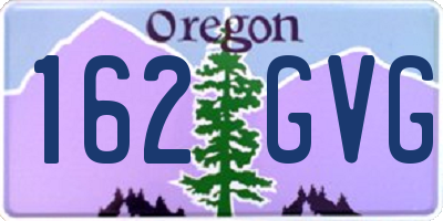 OR license plate 162GVG