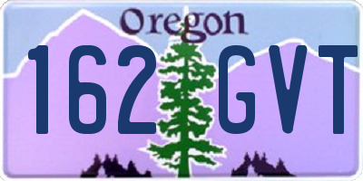 OR license plate 162GVT
