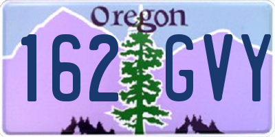 OR license plate 162GVY