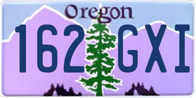 OR license plate 162GXI