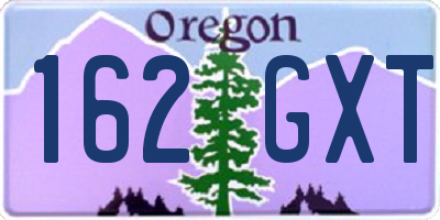 OR license plate 162GXT