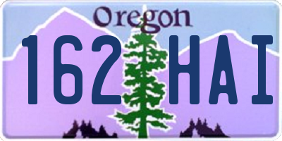 OR license plate 162HAI