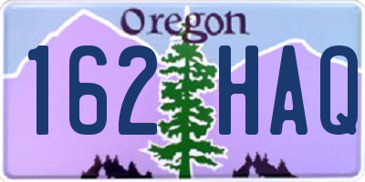 OR license plate 162HAQ