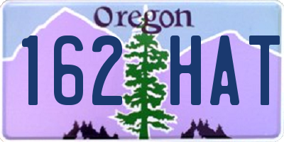 OR license plate 162HAT