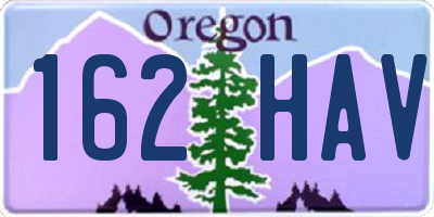 OR license plate 162HAV
