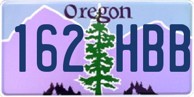 OR license plate 162HBB
