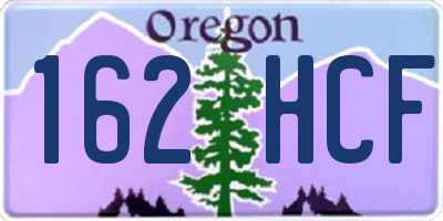 OR license plate 162HCF