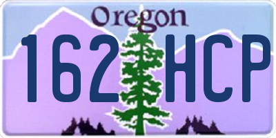 OR license plate 162HCP