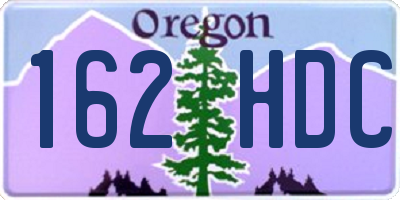 OR license plate 162HDC