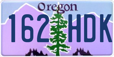 OR license plate 162HDK