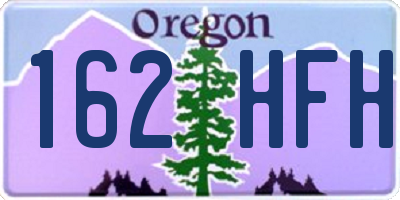 OR license plate 162HFH