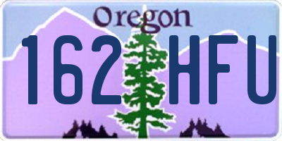 OR license plate 162HFU