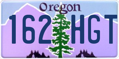 OR license plate 162HGT
