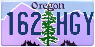 OR license plate 162HGY